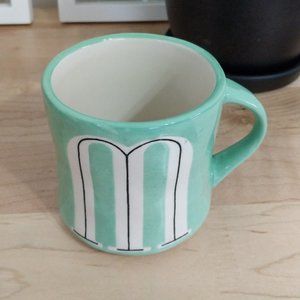 Hand-painted Monogram Mug (M)